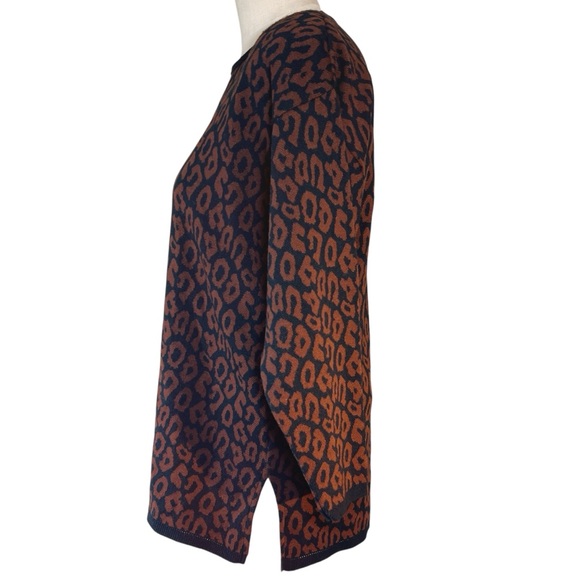 Prosperity Knitwear Vintage Leopard Print Tunic Sweater Size M Mobwife A… - Picture 4 of 6